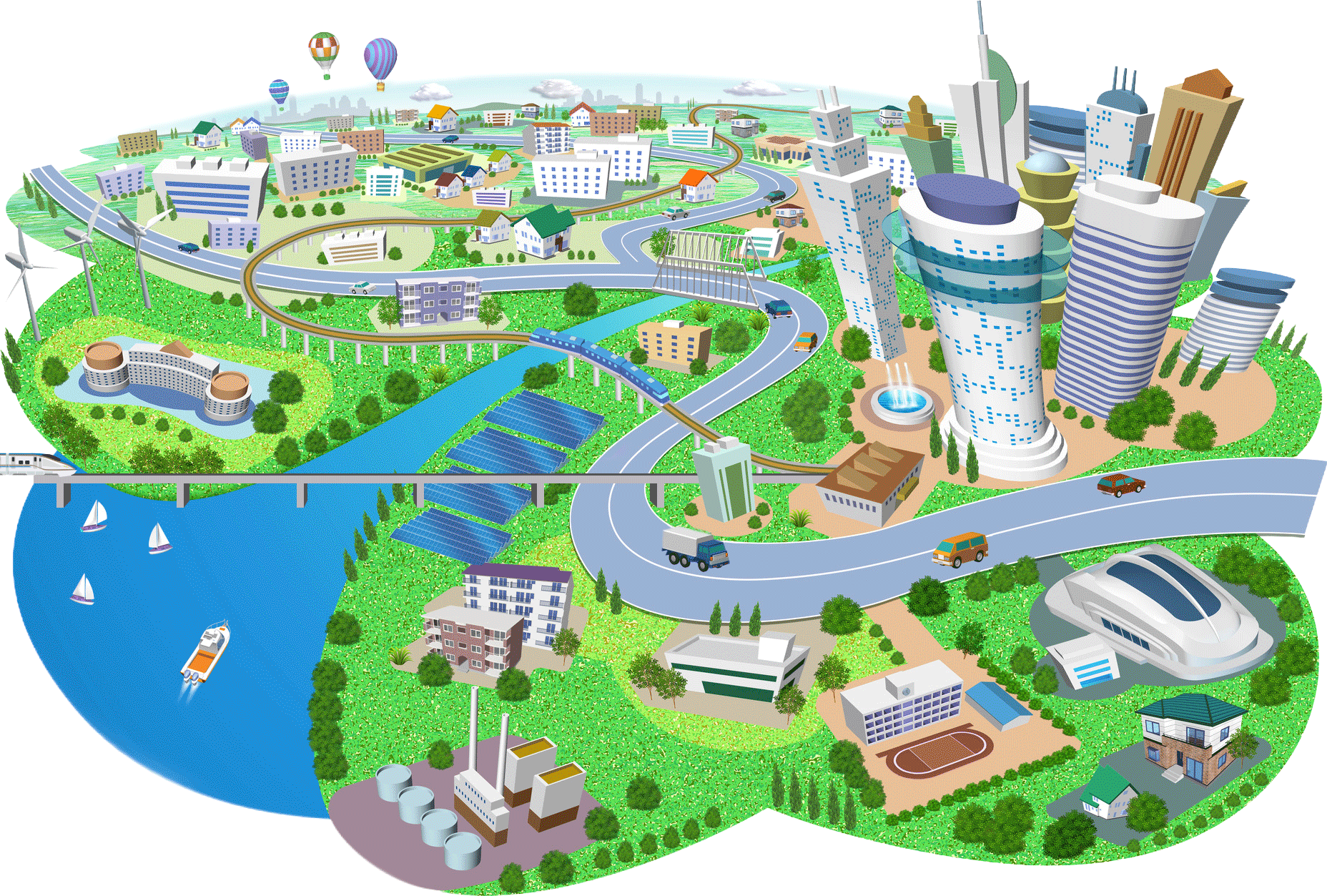 町